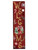 36" Red Gold And Green Christmas Wreath Solid Wood Welcome Porch Sign