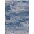 5' X 8' Navy Blue And Ivory Abstract Washable Indoor Outdoor Area Rug - 880016843927