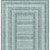 5' X 8' Teal Blue And Ivory Geometric Washable Indoor Outdoor Area Rug - Teal Blue, Ivory