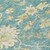 3' X 5' Teal Blue Ivory And Green Floral Washable Indoor Outdoor Area Rug