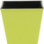 5" Lime Green Recycled Plastic Indoor Outdoor Square Pot Planter