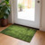 2' X 3' Green Abstract Washable Non Skid Indoor Outdoor Area Rug - 608219267797