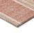 5' X 8' Salmon Abstract Washable Indoor Outdoor Area Rug