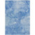 3' X 5' Denim Blue And Sky Blue Nautical Washable Indoor Outdoor Area Rug