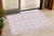 3' X 5' Pink And Gray Plaid Washable Indoor Outdoor Area Rug