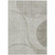 3' X 5' Taupe Beige And Ivory Striped Washable Indoor Outdoor Area Rug - 608219118174