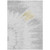 3' X 5' Silver Gray And Ivory Abstract Washable Indoor Outdoor Area Rug Transitional Style - Silver, Gray, Ivory Color