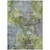 5' X 8' Olive Green And Gray Abstract Washable Indoor Outdoor Area Rug