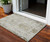 3' X 5' Taupe Light Yellow And Ivory Abstract Washable Indoor Outdoor Area Rug