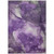 3' X 5' Purple Abstract Washable Non Skid Indoor Outdoor Area Rug Transitional Style - Purple Color