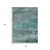 5' X 8' Teal Blue Gray And Pale Aqua Abstract Washable Indoor Outdoor Area Rug