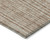 3' X 5' Orange And Beige Striped Washable Indoor Outdoor Area Rug