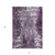 3' X 5' Eggplant Purple And Lavender Abstract Washable Indoor Outdoor Area Rug