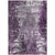 3' X 5' Eggplant Purple And Lavender Abstract Washable Indoor Outdoor Area Rug