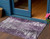 3' X 5' Eggplant Purple And Lavender Abstract Washable Indoor Outdoor Area Rug