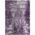 3' X 5' Eggplant Purple And Lavender Abstract Washable Indoor Outdoor Area Rug