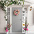 72" White And Black Solid Wood Welcome Porch Sign