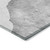 5' X 8' Gray and Black Abstract Washable Non Skid Indoor Outdoor Area Rug - Gray, Black