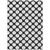 3' X 5' Black And Ivory Polka Dot Washable Indoor Outdoor Area Rug