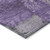 5' X 8' Purple Eggplant And Ivory Abstract Washable Indoor Outdoor Area Rug