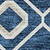 3' X 5' Navy Blue Ivory And Peach Geometric Washable Indoor Outdoor Area Rug