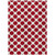 5' X 8' Red And Ivory Polka Dot Washable Indoor Outdoor Area Rug
