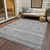 5' X 8' Silver Gray And Ivory Southwestern Washable Indoor Outdoor Area Rug