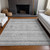 5' X 8' Silver Gray And Ivory Southwestern Washable Indoor Outdoor Area Rug