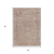 5' X 8' Copper And Beige Abstract Washable Indoor Outdoor Area Rug