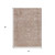 5' X 8' Copper And Beige Abstract Washable Indoor Outdoor Area Rug