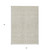 3' X 5' Beige And Ivory Geometric Washable Indoor Outdoor Area Rug Transitional Style - Beige, Ivory Color