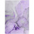 3' X 5' Purple and Ivory Abstract Washable Non Skid Indoor Outdoor Area Rug