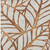 3' X 5' Orange Beige And Copper Floral Washable Indoor Outdoor Area Rug