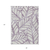 3' X 5' Purple Lavender And Beige Floral Washable Indoor Outdoor Area Rug