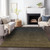 5' X 8' Gray And Brown Abstract Washable Indoor Outdoor Area Rug