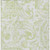 5' X 8' Sage Green And Ivory Paisley Washable Indoor Outdoor Area Rug