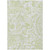 5' X 8' Sage Green And Ivory Paisley Washable Indoor Outdoor Area Rug