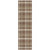 8' Runner Chocolate and Ivory Plaid Washable Non Skid Indoor Outdoor Runner Rug