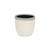 6" Cream and Gray Crackle Glaze Ceramic Indoor Outdoor Round Pot Planter