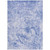5' X 8' Blue Abstract Washable Non Skid Indoor Outdoor Area Rug - 608219144708
