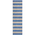 8' Runner Tan Striped Washable Non Skid Indoor Outdoor Runner Rug