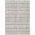 3' X 5' Ivory Beige And Taupe Quatrefoil Washable Indoor Outdoor Area Rug