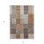3' X 5' Chocolate And Gray Striped Washable Indoor Outdoor Area Rug