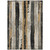 3' X 5' Taupe And Gold Striped Washable Indoor Outdoor Area Rug