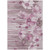 3' X 5' Plum Mauve And Pink Floral Washable Indoor Outdoor Area Rug