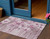 3' X 5' Plum Mauve And Pink Floral Washable Indoor Outdoor Area Rug
