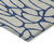 5' X 8' Beige And Blue Geometric Washable Indoor Outdoor Area Rug