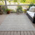 3' X 5' Beige And Ivory Chevron Washable Indoor Outdoor Area Rug