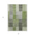 3' X 5' Green And Olive Green Striped Washable Indoor Outdoor Area Rug
