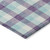 3' X 5' Purple Aqua And Beige Plaid Washable Indoor Outdoor Area Rug